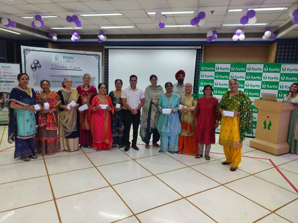 Fortis Hospital Mohali Celebrates Silver Jubilee with Mohali Senior Citizens Association